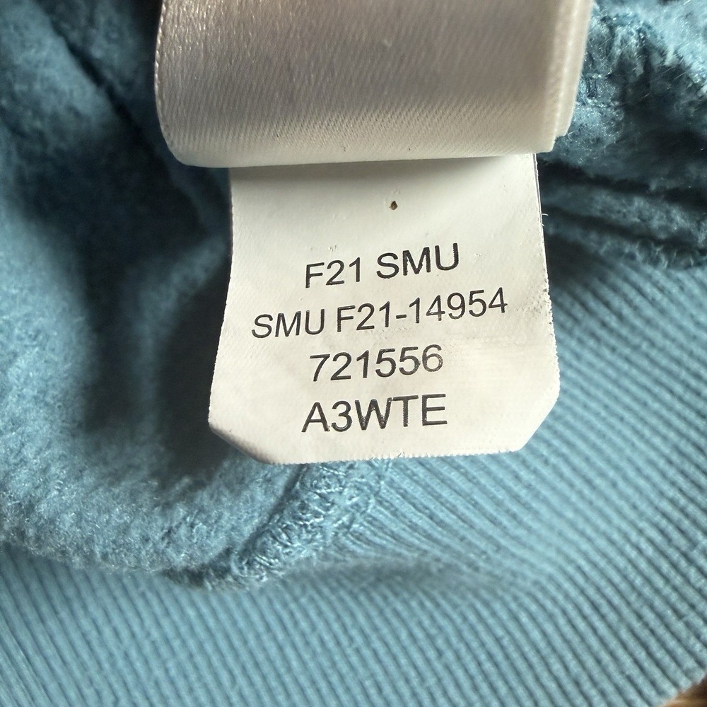 The North Face Hoodie Men's S Blue Pullover Sweatshirt Logo Graphic Cotton Blend - Picture 5 of 14